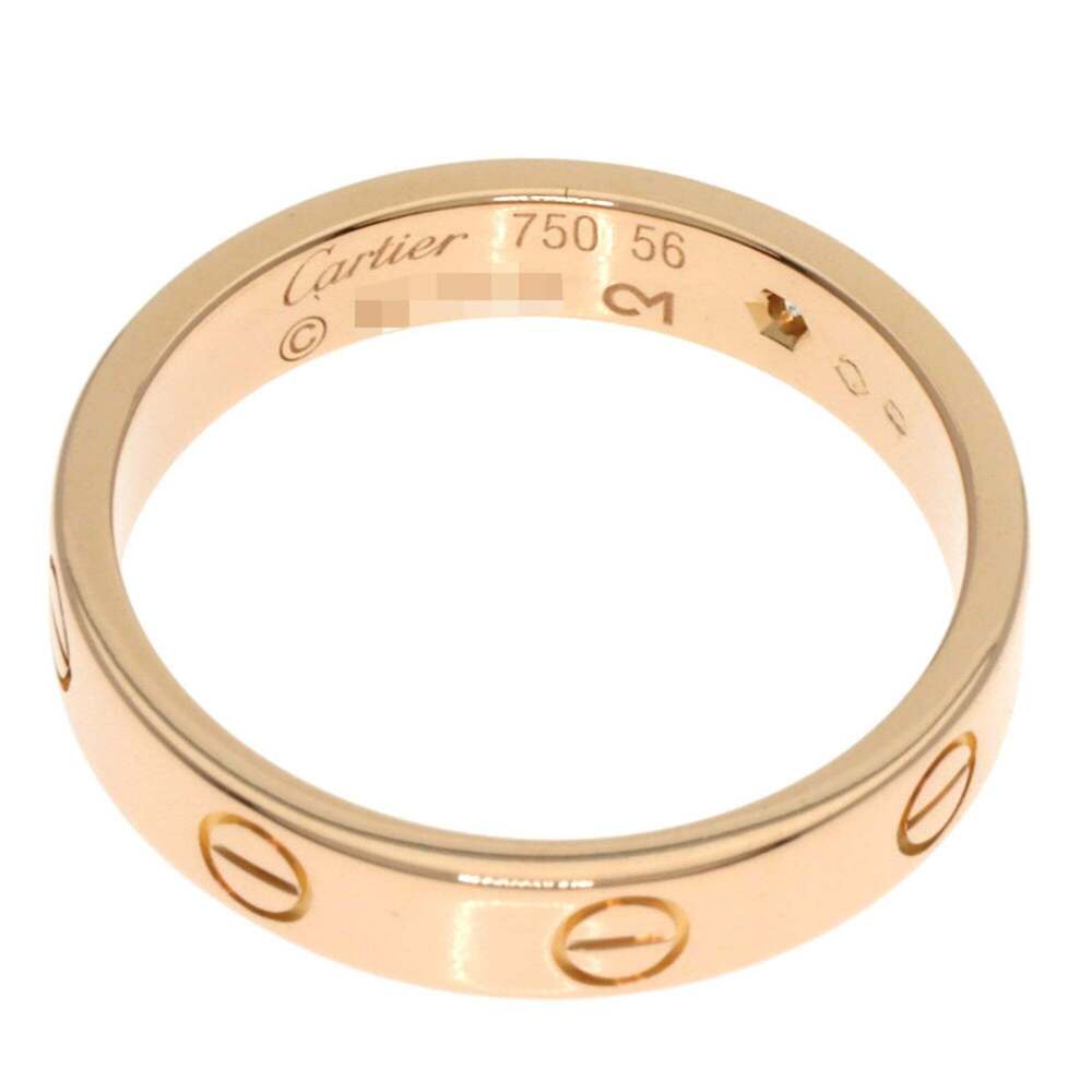 CARTIER Authentic 18k Gold Diamond Love Ring #56 - Picture 5 of 7